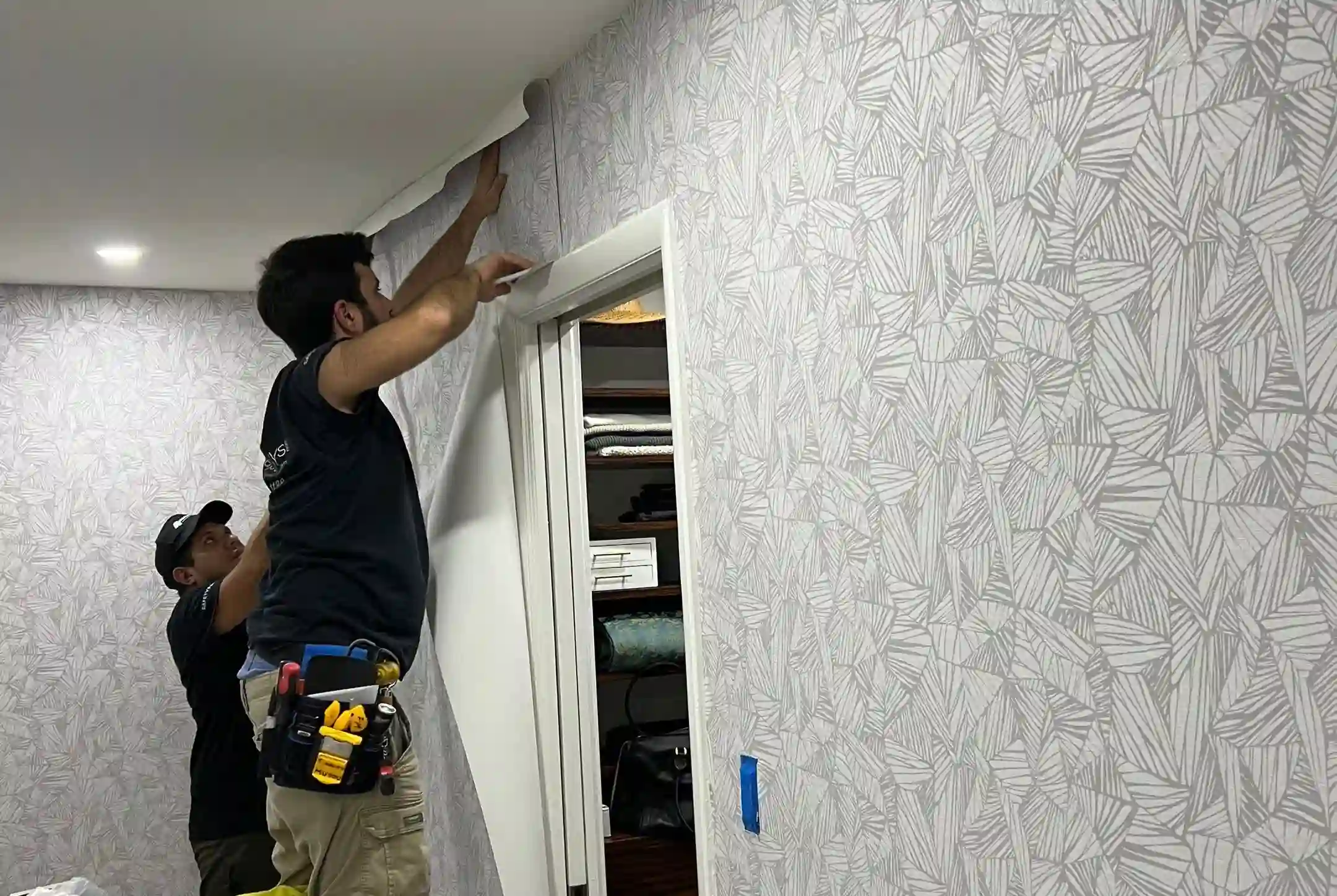 Large-scale commercial wallcovering project